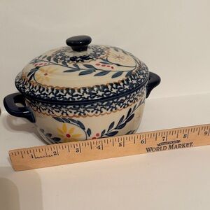 Floral Ceramic Casserole Dish with Lid